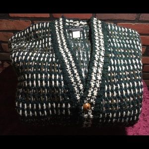 J Peterman Co. Men’s Cardigan 100% Wool